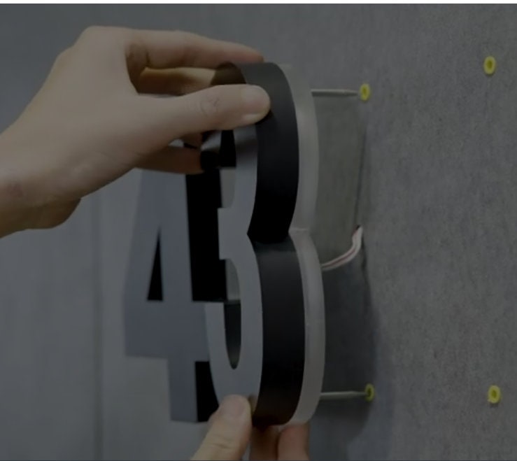 LED Custom House Numbersaddress Sign for Houseled Lighted Etsy Australia