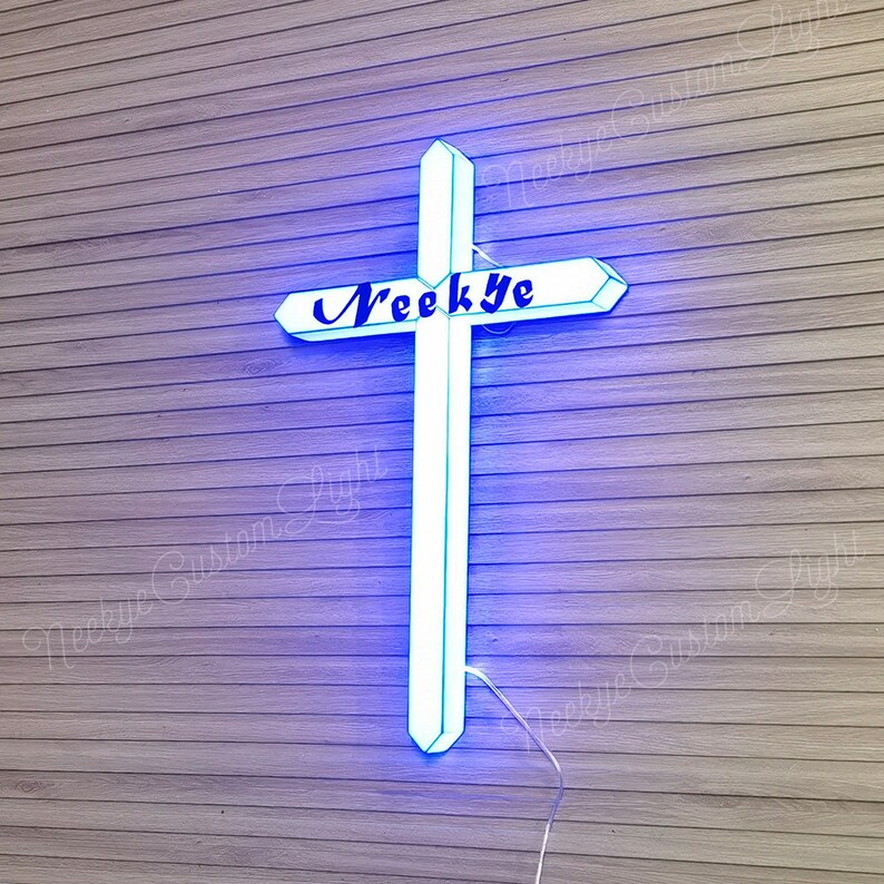 Custom LED Cross Sign Light Box Sign丨religious Wall Decoration With ...