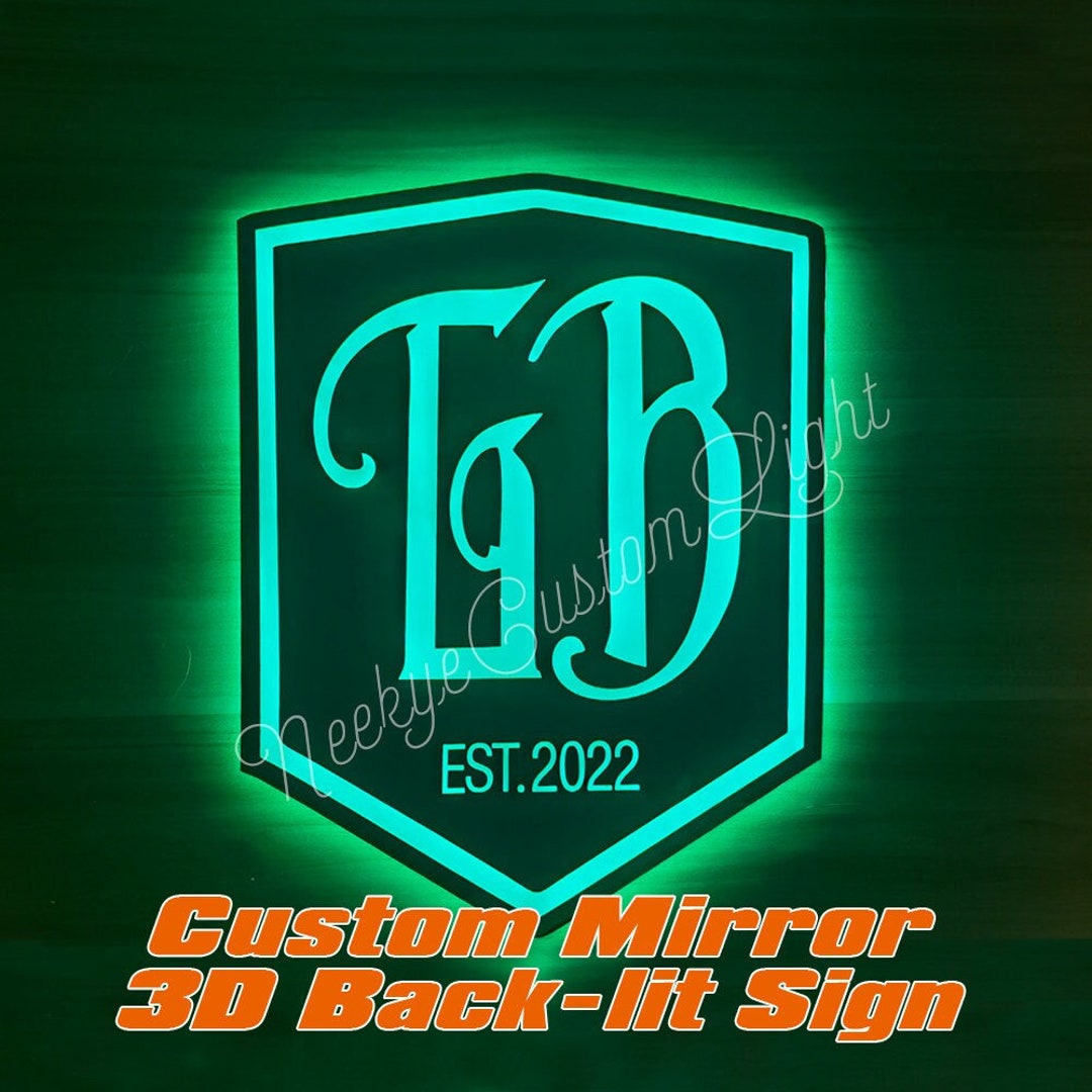 Sign Led Mirrow Custom Led Mirror Sign of Any Logo/pattern,selfie Mirror,shop LED ...