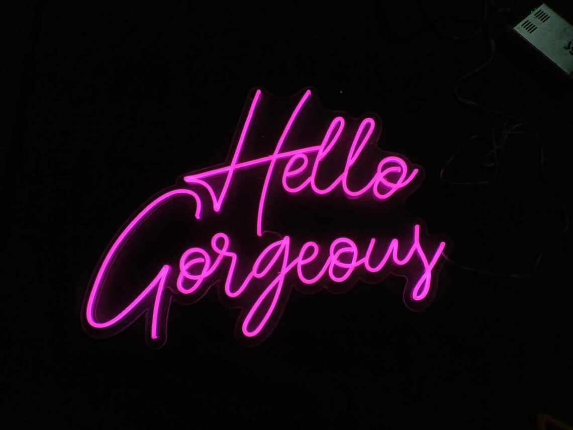 Hello LED Neon Sign Neon Sign Wedding Neon Sign Etsy