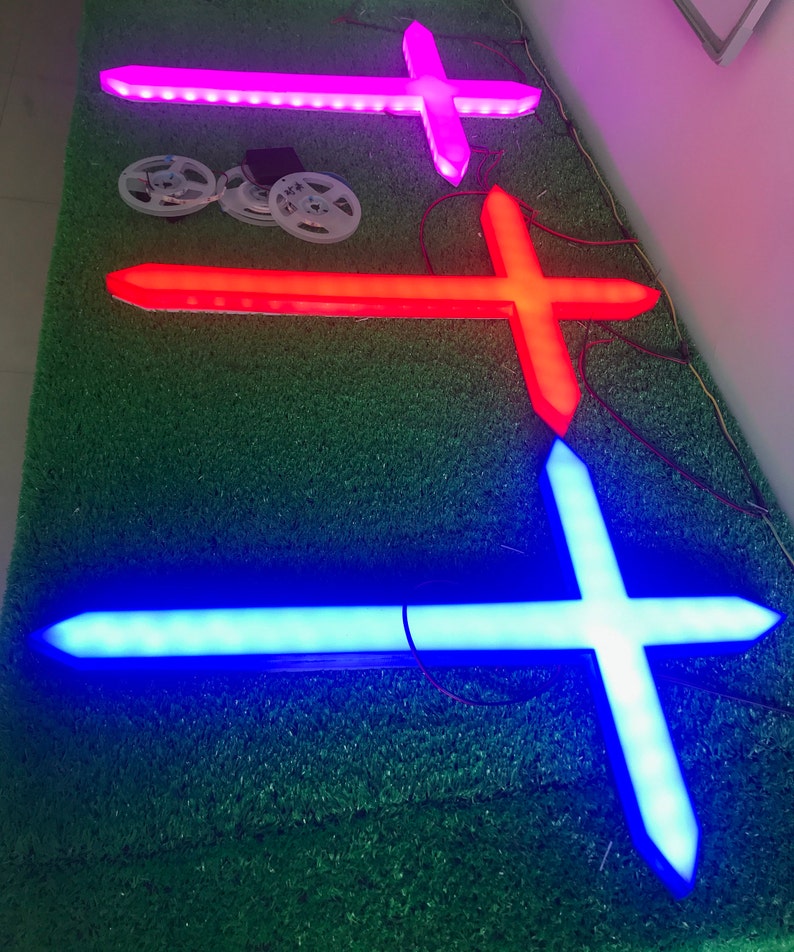 Luminous Cross Sign,night Light,light Box Sign,cross Light Box,christ ...