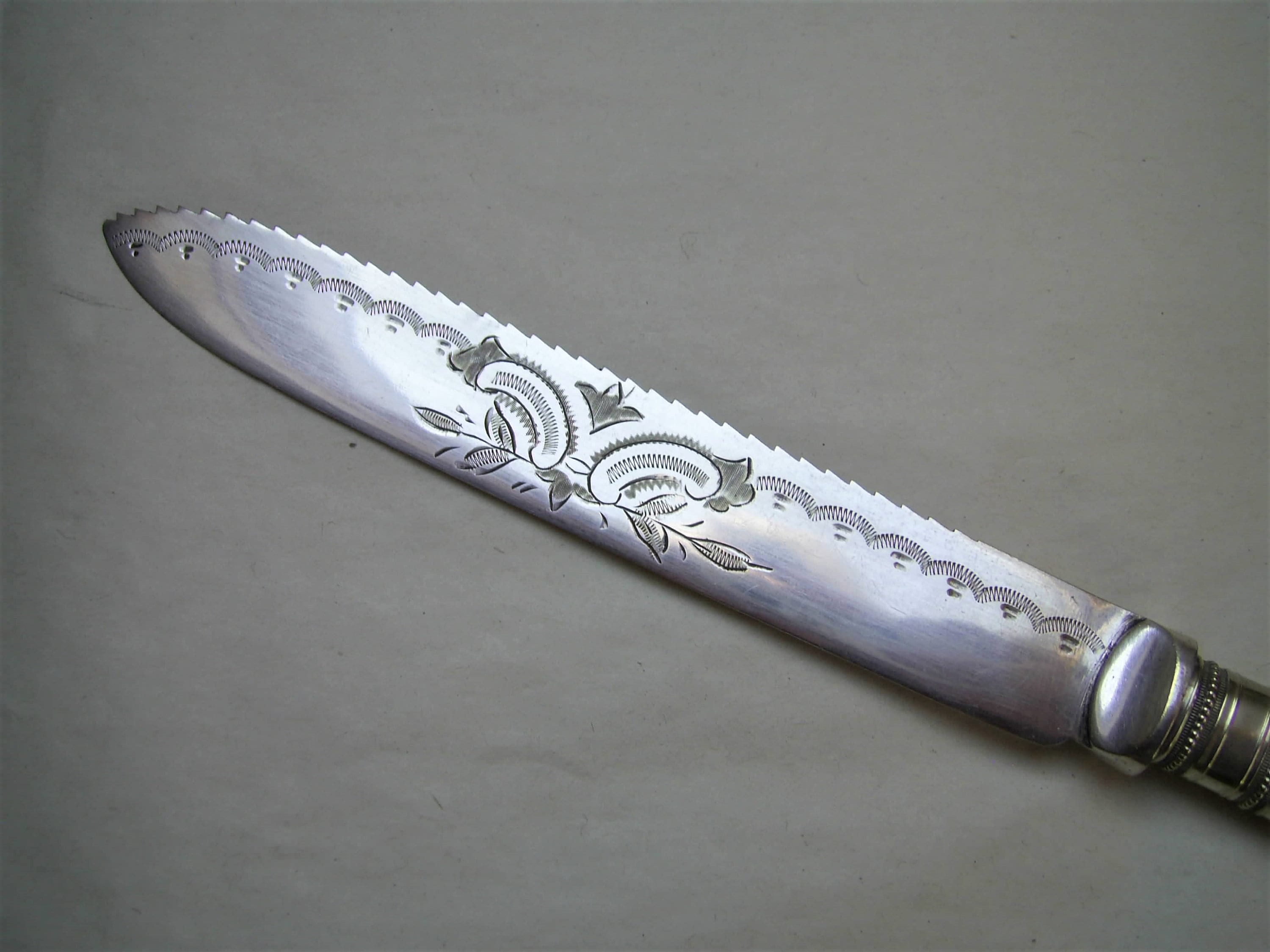 Attractive Silver Plated Antique WEDDING CAKE KNIFE circa Etsy