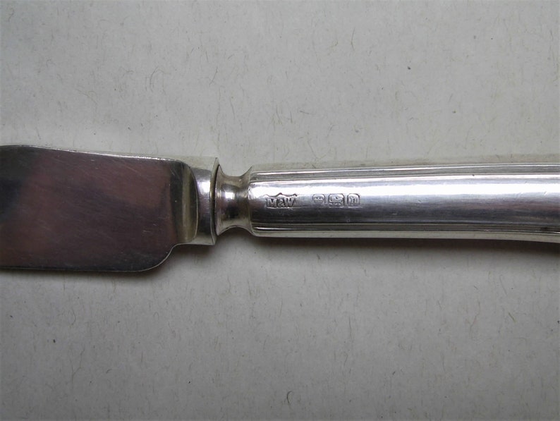 Boxed Set of Pistol Grip SILVER HANDLED Fruit/tea Cutlery