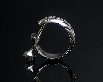 Mens motorcycle earrings Motorcycle gifts for men Mens hoop earrings sterling silver Screw back earrings Single Bike Tire earring for men