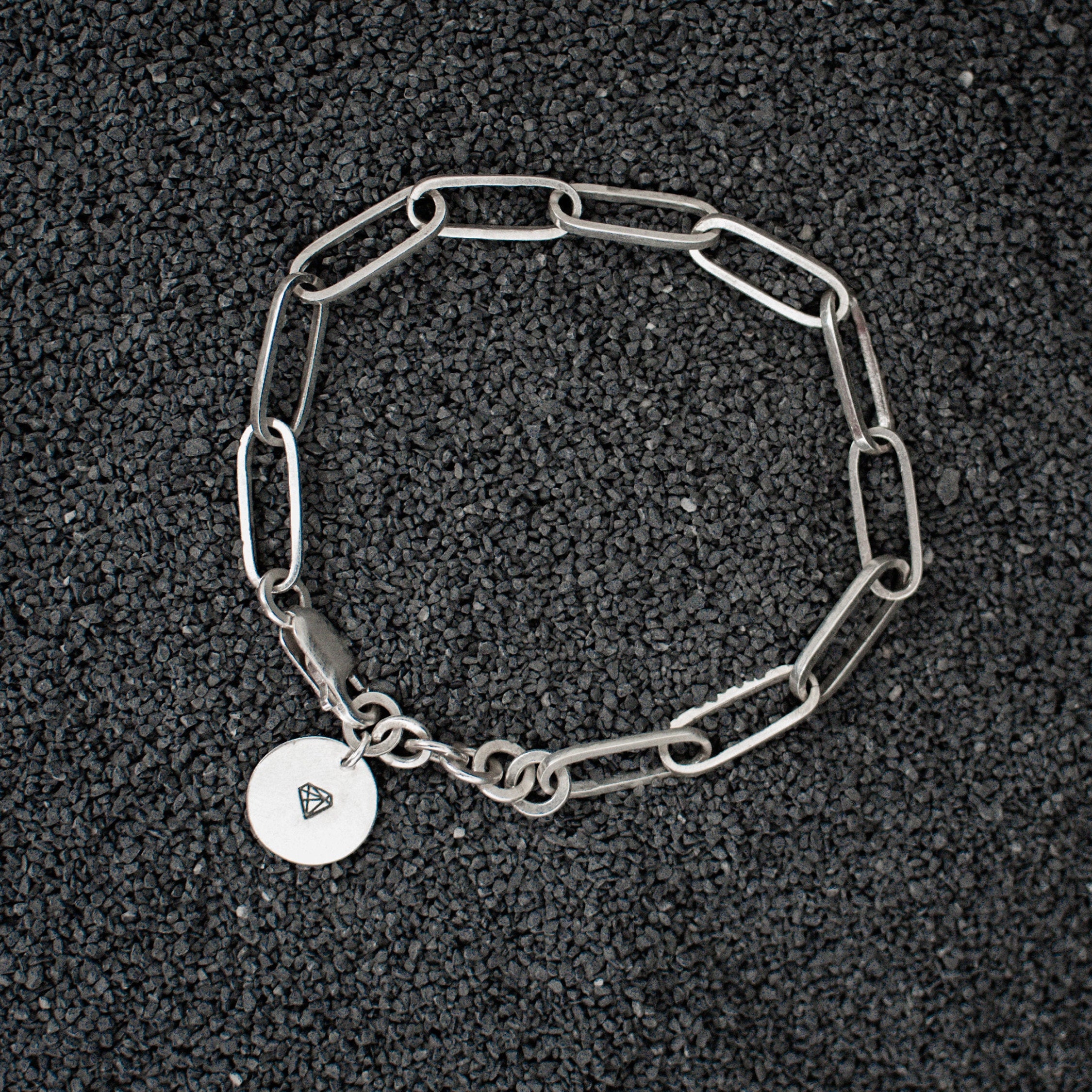 Paper clip bracelet personalized bracelet chain link Etsy