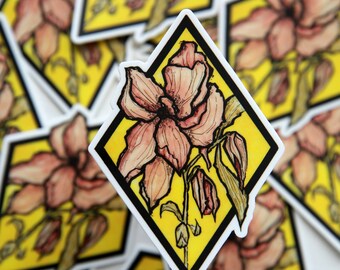 Rusted Rose Sticker