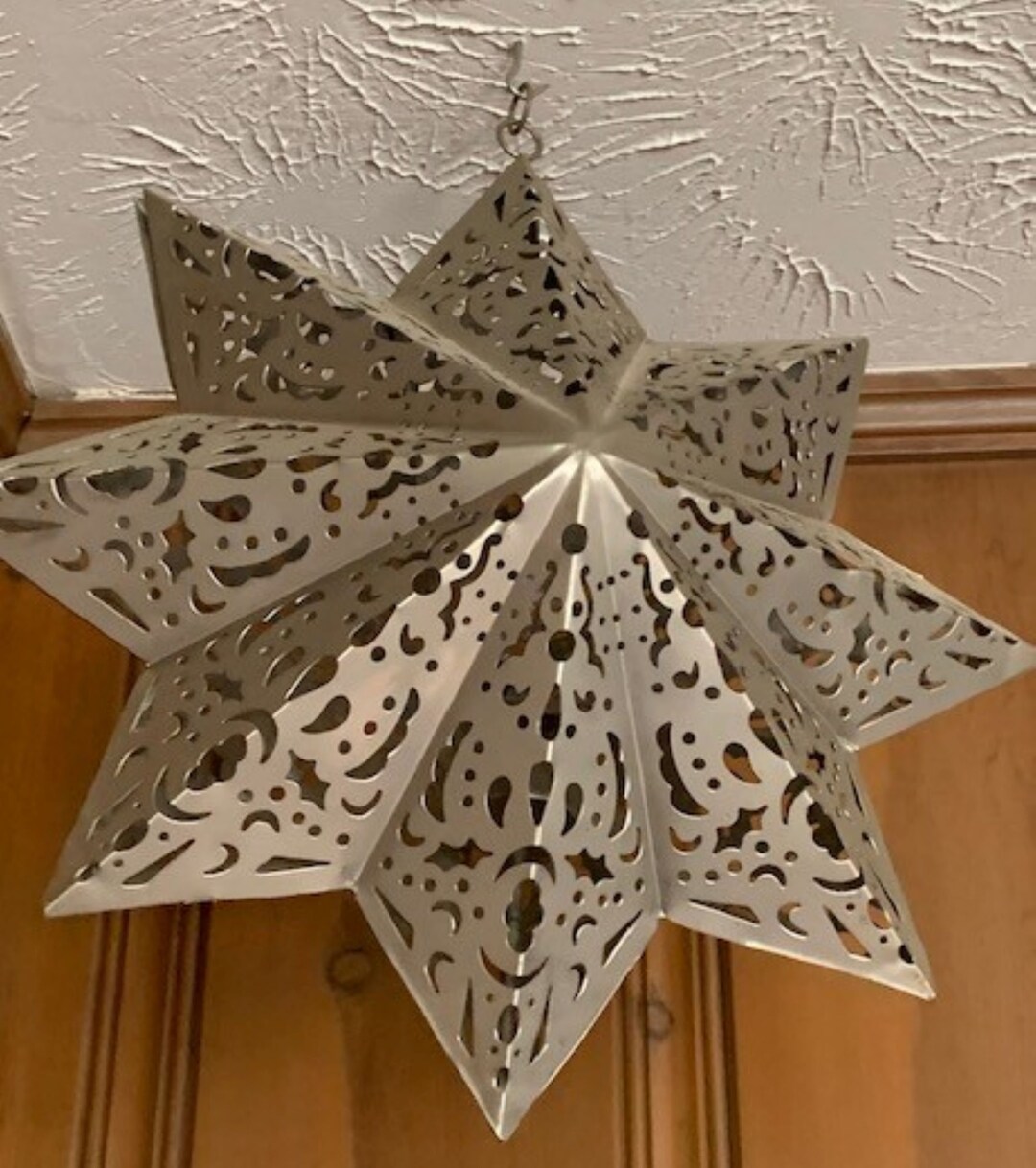 Metal Star Hanging Candle Holder Etsy