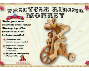 Timber Tricycle Riding Chimp Toy Construction Plan