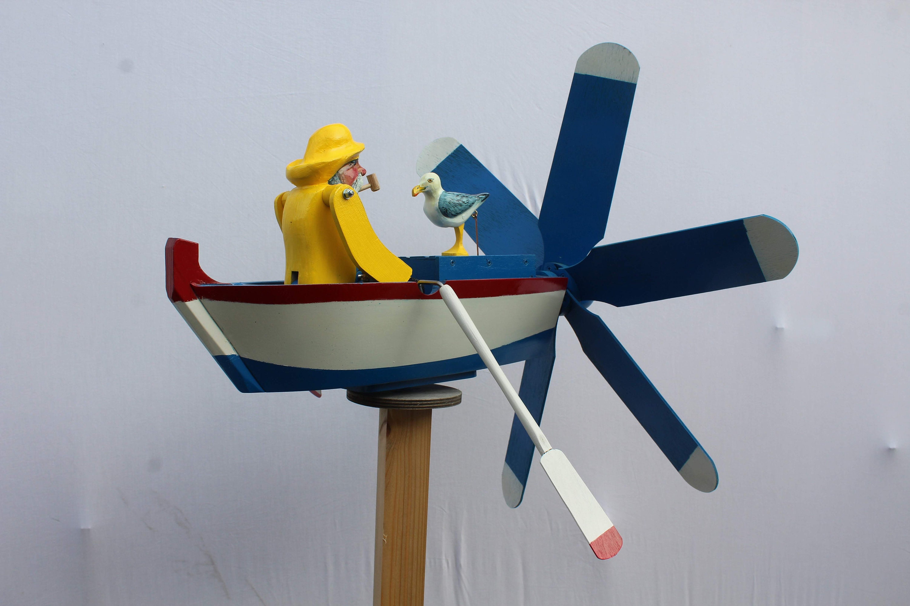 Fisherman Whirligig Construction Plan | Etsy Canada