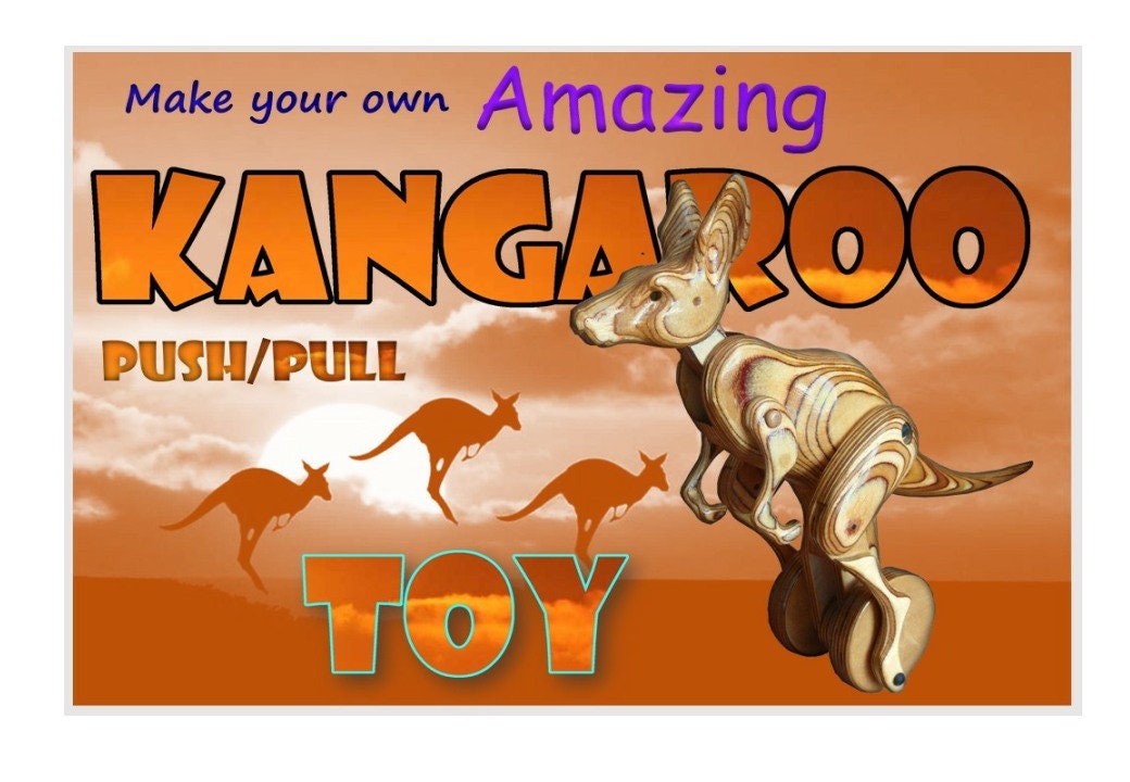 Wooden walking kangaroo toy plans home wooden walking kangaroo toy
