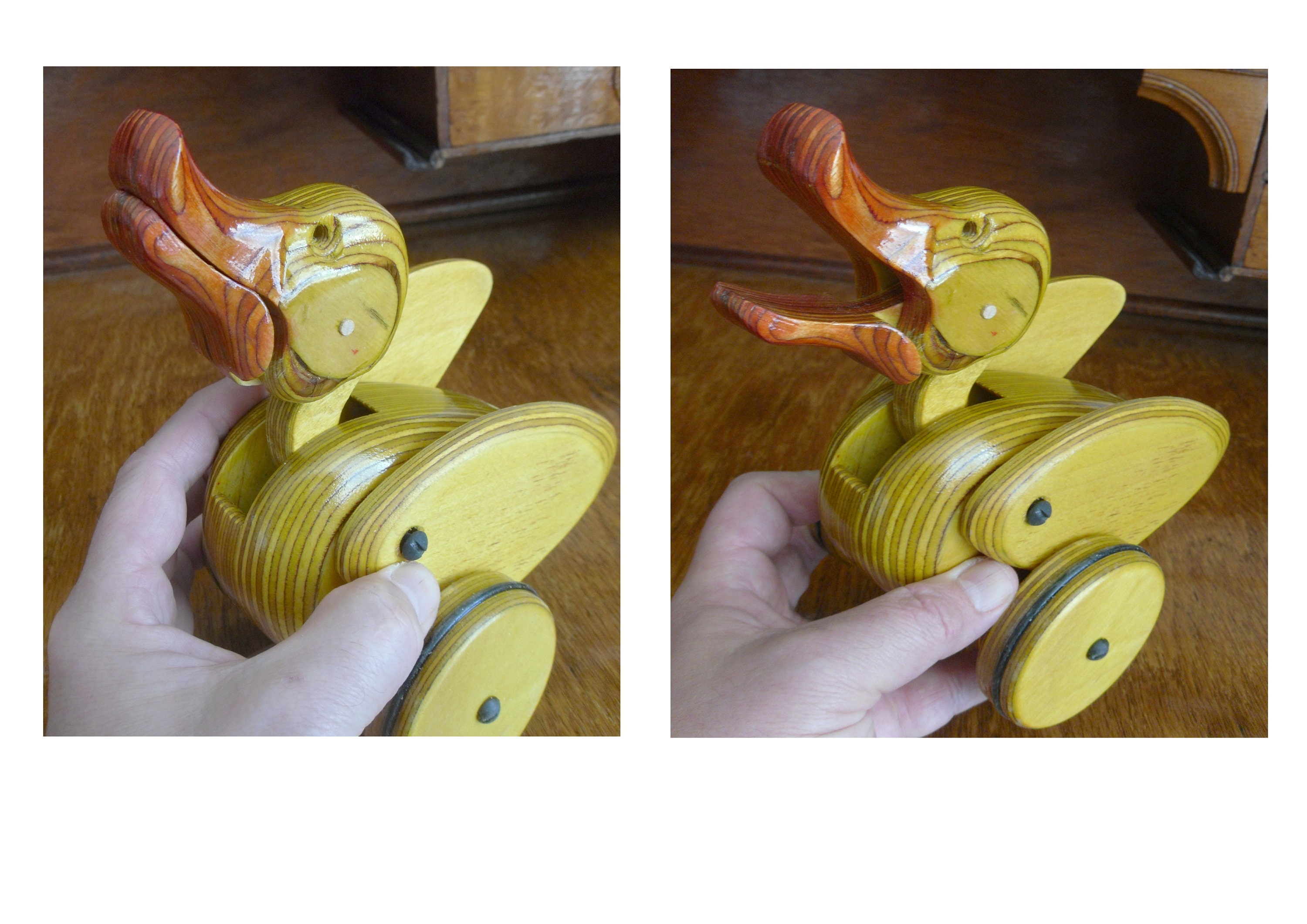 Push Pull Duck Toy Construction Plan Etsy