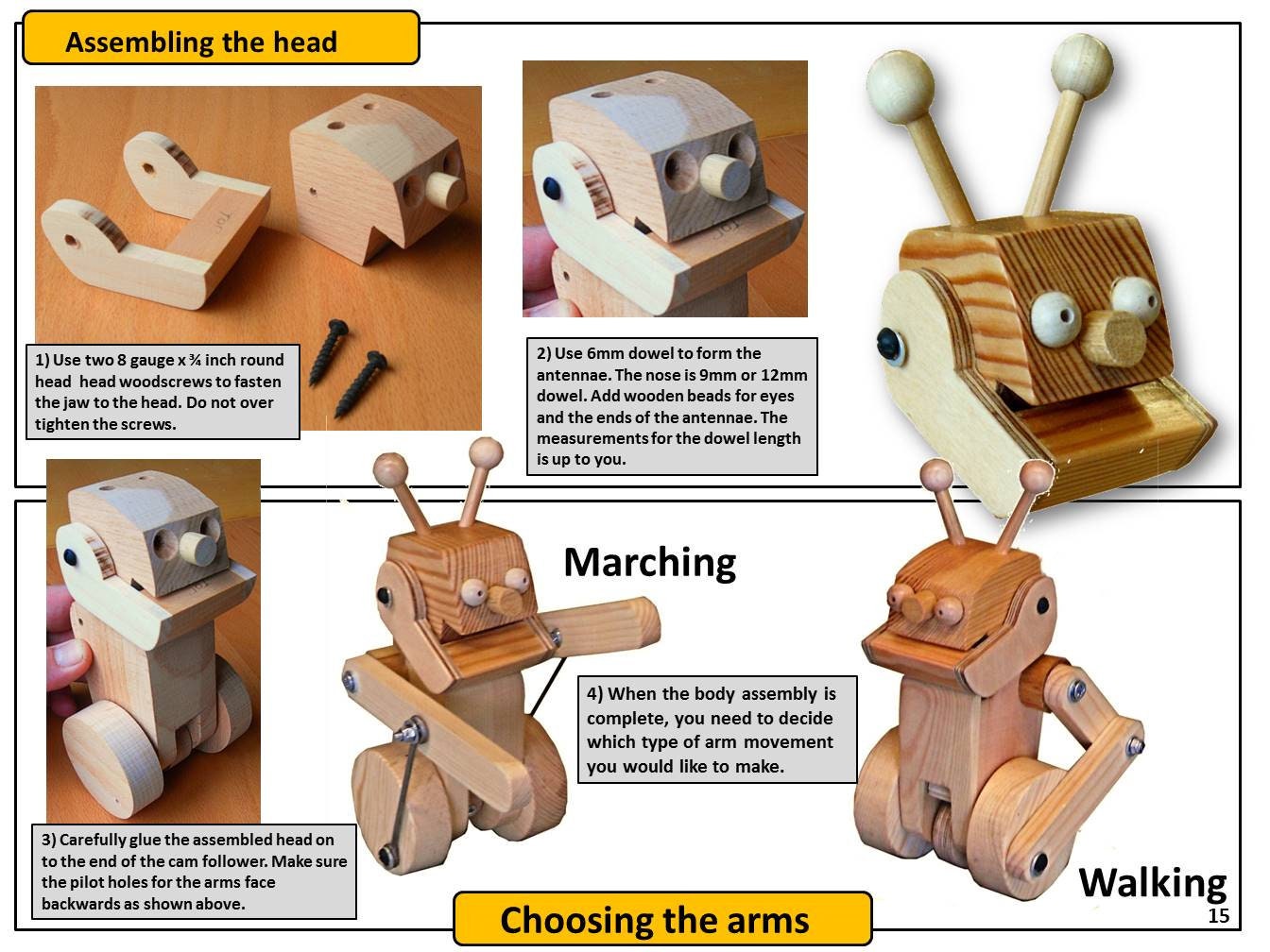 Build Your Own Amazing Mechanical Robot Toy Etsy
