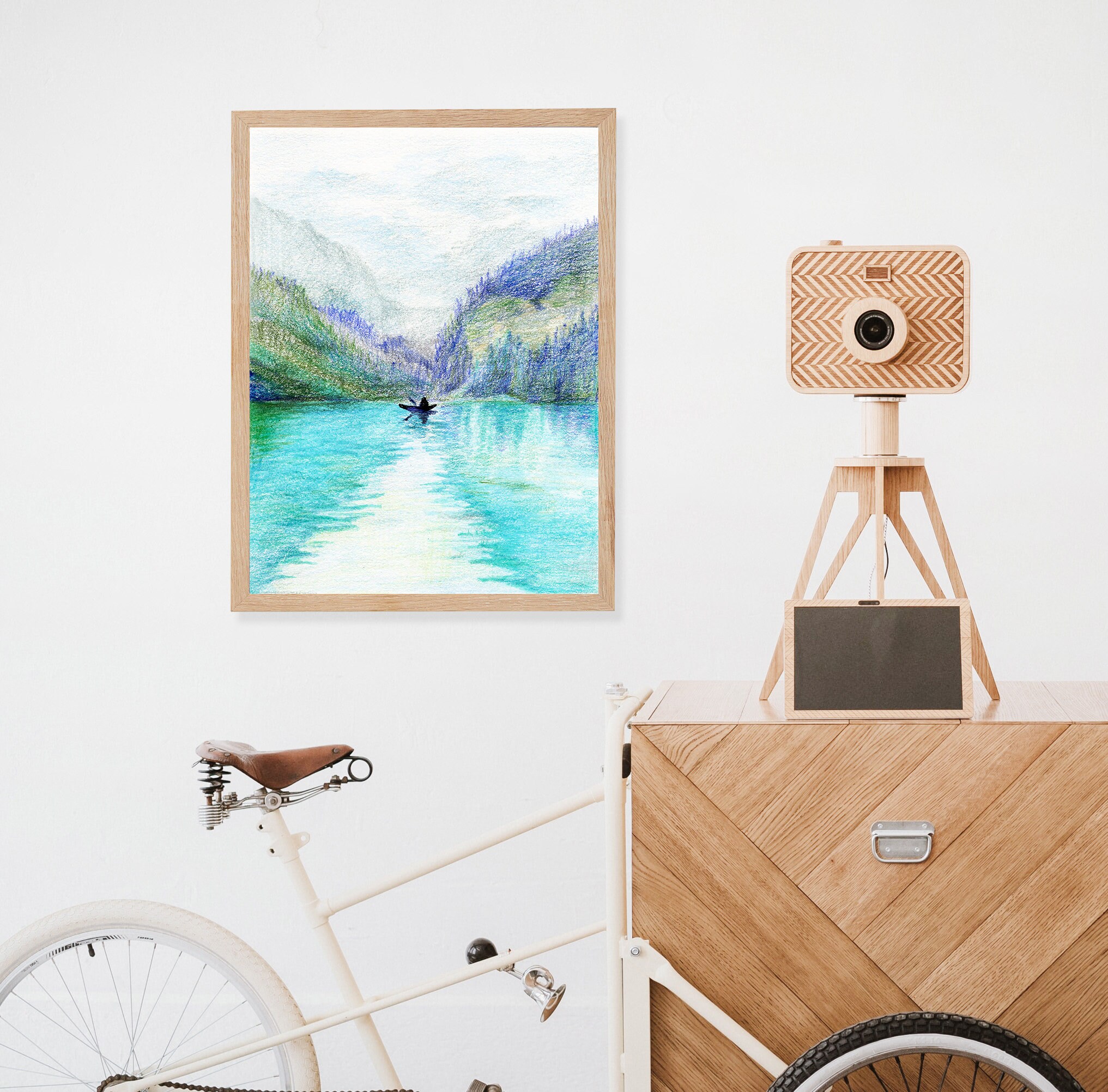 Lake Louise Wall Art Lake Louise Printable Wall Artboats on Etsy UK