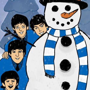 Weihnachtskarte - The Beatles