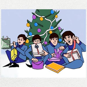 Weihnachtskarte - The Beatles