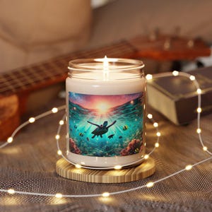 Serene Ocean Turtle Candle | Scented Soy Candle, Home Decor, Gift for Nature Lovers, Relaxation, Eco-Friendly Candle, Beach Vibes