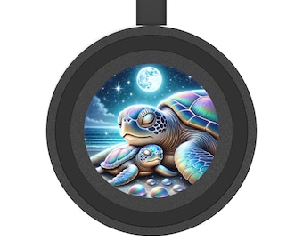 Sea Turtle Wireless Charging Pad, Cute Turtle Charger, Eco-Friendly Tech Gift, Sea Life Decor, Birthday Gift for Animal Lover, Gift for Her