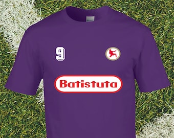 Gabriel Batistuta 'Batigol' Supporter Football T-Shirt | Unisex | Fiorentina Shirt