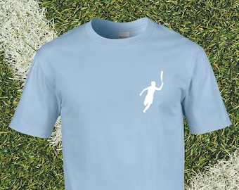 Sergio Aguero Goal Celebration Football T-Shirt Silhouette | City Fan Gift