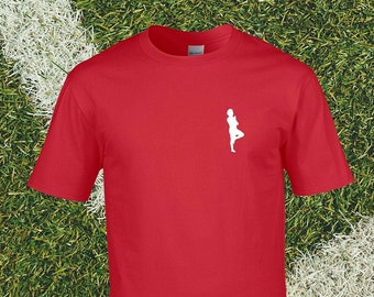 Camiseta de fútbol con silueta de Mo Salah para celebrar un gol / Unisex / Liverpool / Egipto