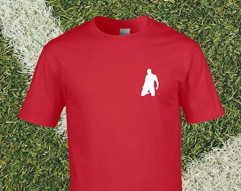 Thierry Henry Goal Celebration Football T-Shirt Silhouette | Unisex | AFC | France