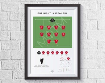 Liverpool vs AC Milan Champions League Final 2005 - One Night In Istanbul | Football Art Print