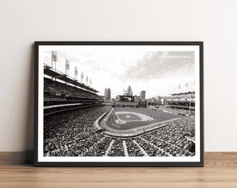 Progressive Field Print: Cleveland Guardians Baseball Stadium Photo