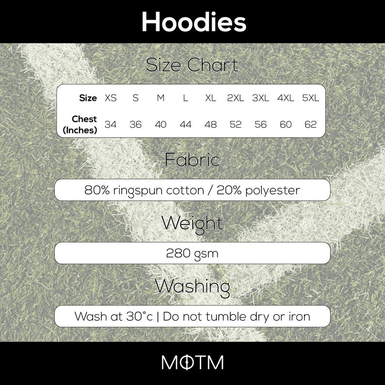 MOTM Football Hoodies Product Information