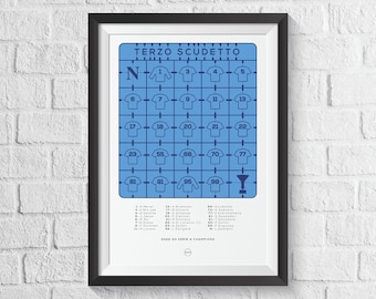 Napoli 2022-23 League Winners Print: Terzo Scudetto Football Art