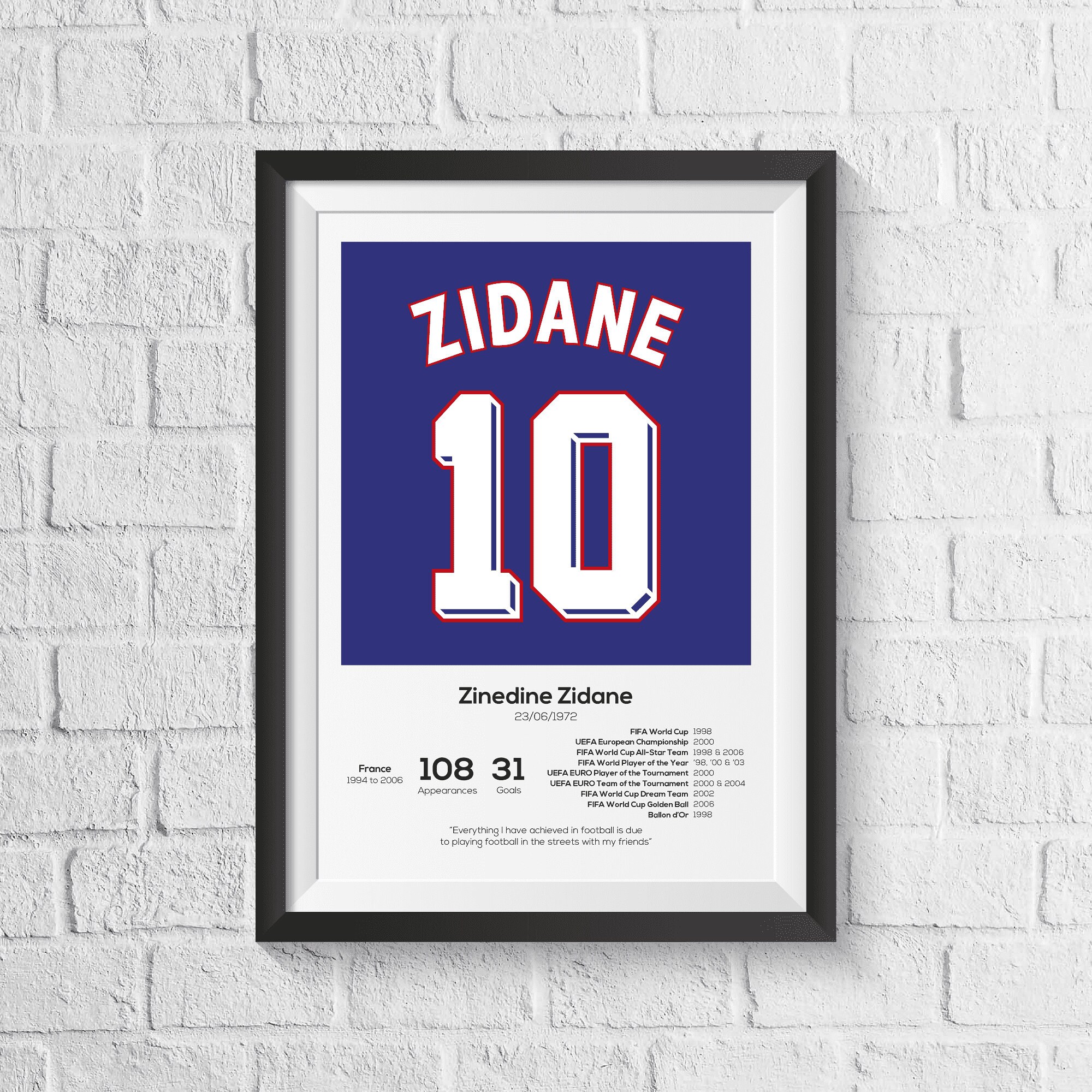 Retro France 2006 Home Jersey Zinedine Zidane 10 – Daze Sports