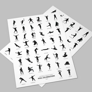 Football&#39;s Greatest Goal Celebrations Art Print Poster