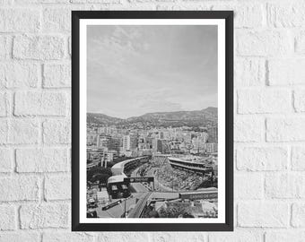 Monaco Grand Prix Circuit Art Print: Formula 1 Wall Decor