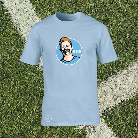 Cerebrum mei Schilderen Kevin De Bruyne Football T-shirt Manchester City KDB - Etsy