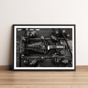 Ferrari Formula 1 Pitstop Art Print | F1 Wall Art | Gift for Ferrari F1 Fan | Formula 1 Gift | F1 Print