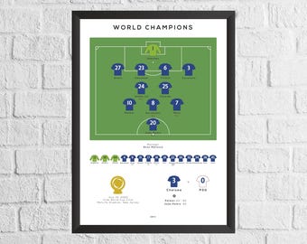 London Blues vs Paris World Club Cup Final 2025 - World Champions Framed Gift