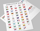 World Cup 2026 Sweepstake Kit – Printable PDF Download | A4 & US Letter Sizes | Instant Download Football Office Pool Game