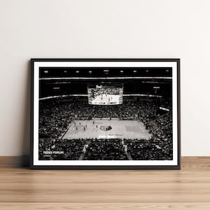 Impresión del estadio de baloncesto de Tennessee, Memphis Grizzlies, FedEx Forum, impresión artística en blanco y negro, foto de baloncesto, decoración del hogar, arte mural de baloncesto