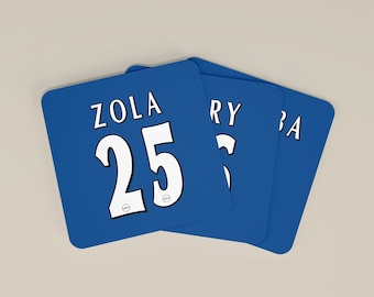 London Blues Legends Football Coasters - Set of 4