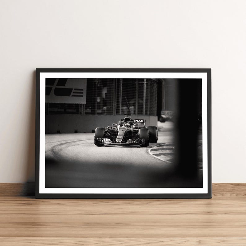 Mercedes AMG Petronas Lewis Hamilton Formula 1 Art Print