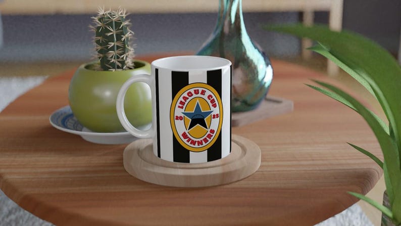 newcastle united carabao cup winners mug