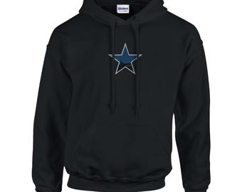 Embroidered Newcastle Retro Star Hoodie: Toon Army Gift