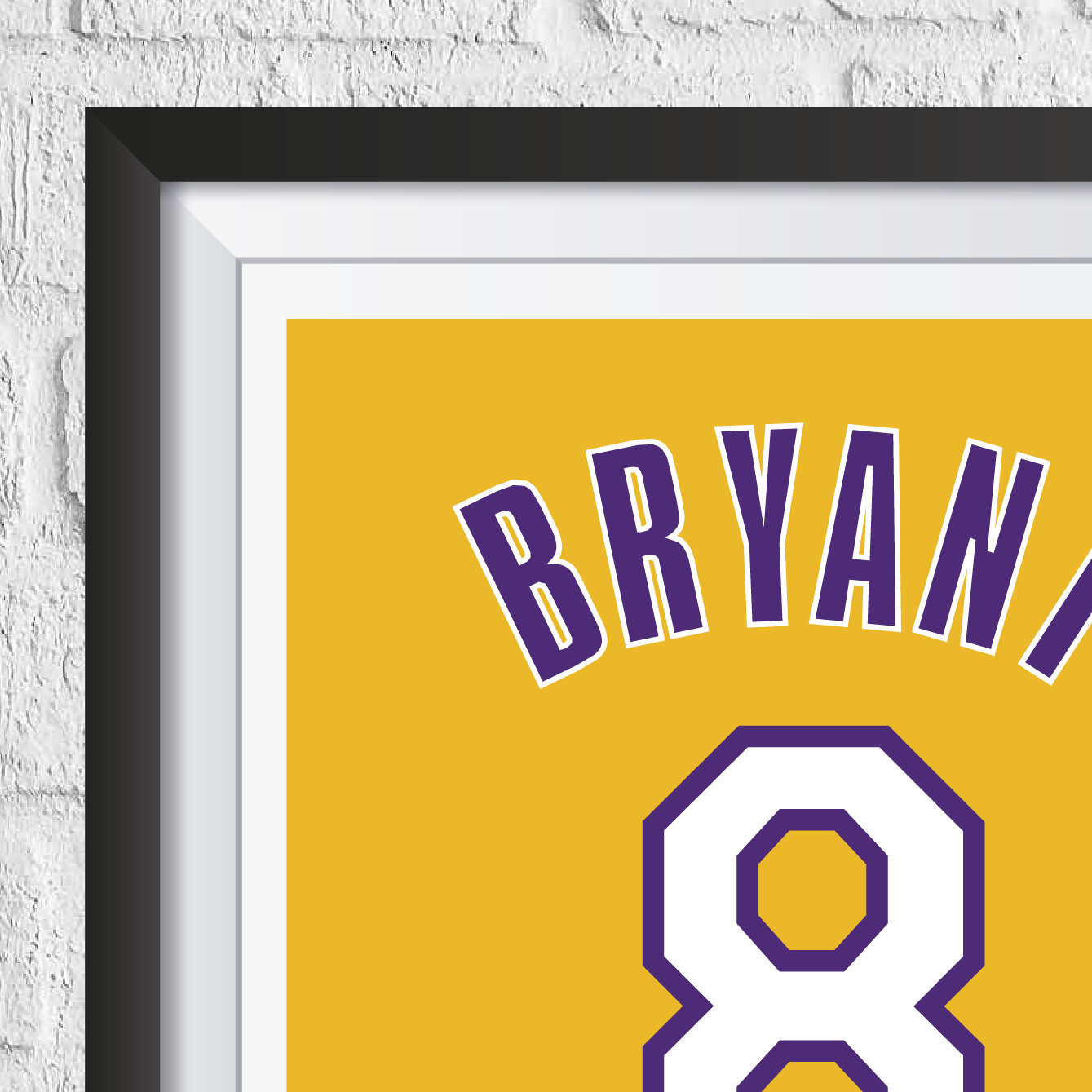 Kobe Bryant Los Angeles Lakers Legend Stats Basketball Print 