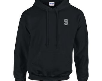 Alan Shearer Newcastle Number 9 Embroidered Hoodie | Newcastle Jumper | Football Sweatshirt