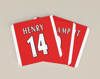 AFC Legends Football Coasters Beer Mats - Set of 4