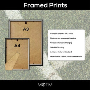 MOTM Framed Football Prints