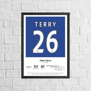 John Terry Legend Estadísticas Fútbol Imprimir