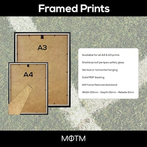 MOTM Framed Football Prints