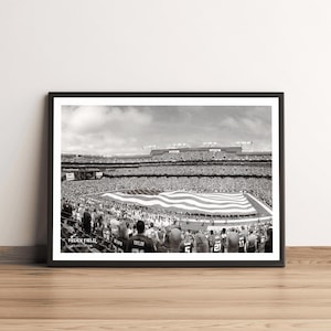 Fedex Field Print: Washington Commanders NFL Stadium, Black & White Art