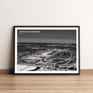 Indianapolis Motor Speedway Track Print | Indy 500 Wall Art | Gift for Motorsport Fan | Indy 500 Gift | Indy Print