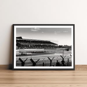 Impresión artística del circuito de Fórmula 1 del Gran Premio de Gran Bretaña de Silverstone / Arte mural de F1 / Regalo para fanáticos de la F1 / Regalo de Fórmula 1 / Impresión de F1